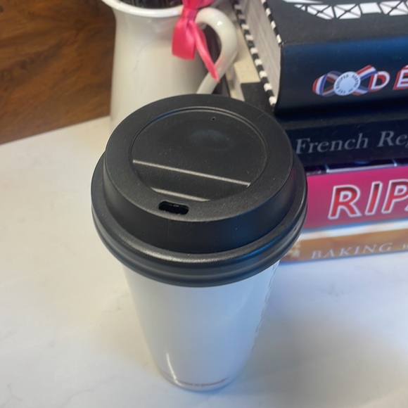 EUC- Starbucks x Project RED ceramic coffee travel mug - Picture 4 of 6